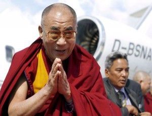 The Dalai Lama arrives in Hamburg