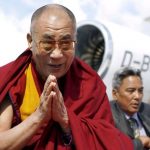The Dalai Lama arrives in Hamburg