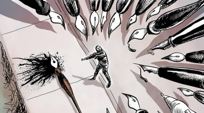 Creionul este mai puternic decat orice arma! 28 de caricaturisti aduc un omagiu special victimelor atacului armat de la Paris
